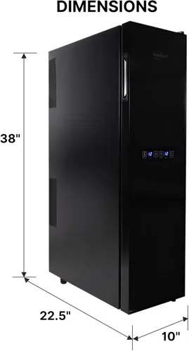 Miniatura 7 de Koolatron Urban Series - Enfriador de vino de doble zona, 18 botellas, refrigerador de vino termoeléctrico, refrigerador de vino independiente