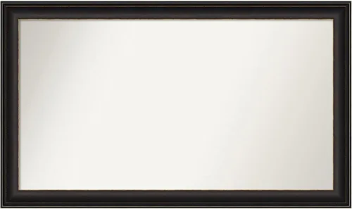 Miniatura 158 de Amanti Art Espejo de baño de bronce para sobre el fregadero, 24 x 24 pulgadas, espejo cuadrado de bronce Lara para tocador, marco de madera