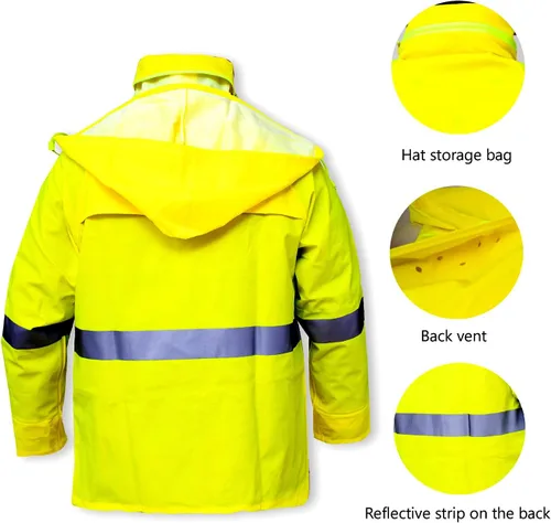Miniatura 8 de Trajes de lluvia para hombre, impermeable, traje de lluvia resistente, abrigos de lluvia, chaqueta y pantalones, ropa de lluvia
