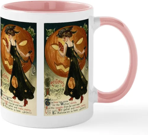 Miniatura 101 de CafePress Sincere Pumpkin Patch Mug Taza de café de cerámica de 11 oz (11.0 fl oz)