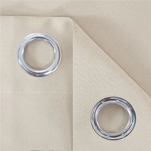 Miniatura 3 de Cortina blackout con diseño de ondas a rayas con ojales para ventana y puerta, cortinas térmicas para puertas, 1 panel