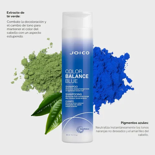 Miniatura 5 de Joico Color Balance Blue Shampoo For Lightened Brown Hair Eliminate Brassy Orange Tones Boost Color Vibrancy & Shine Protect Against Harmful