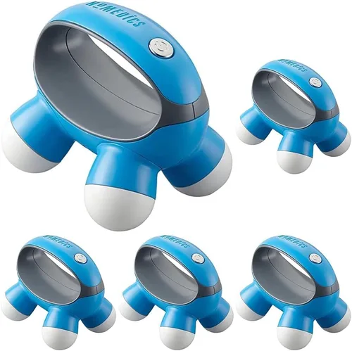 Miniatura 6 de Homedics Homedics, Quatro Mini Massager de mano con agarre a mano, masaje de vibración con batería, 4 nodos de masaje, alimentado por 2 baterías AAA