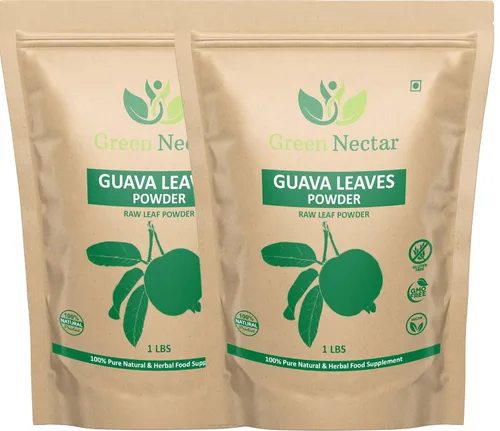 Miniatura 7 de Polvo de hoja de guayaba (100% natural y puro), té de hoja de guayaba, vegano (16 onzas - 1 paquete)