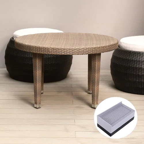 Miniatura 6 de Uonlytech Almohadillas de elevación de muebles, botines para muebles, patas de silla, parte inferior de silla, protector de piso, protectores