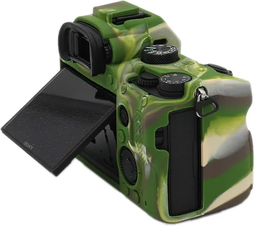 Miniatura 4 de TUYUNG - Funda de silicona para A7 III, funda protectora para cámara, compatible con cámaras Sony Alpha A7 III A7M3, verde militar