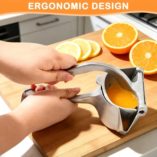 Miniatura 6 de Exprimidor de barra, extractor de jugo de fruta fresca de aleación de aluminio, exprimidor de mano, exprimidor de limón, extractor manual de mano