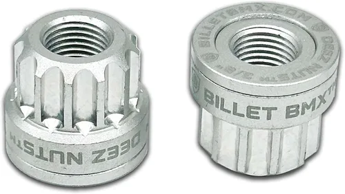 Miniatura 7 de BILLET BMX™ Deez Nuts™ Tuercas de eje de bicicleta de 12 puntos 3/8"-26 tpi (paquete de 2)