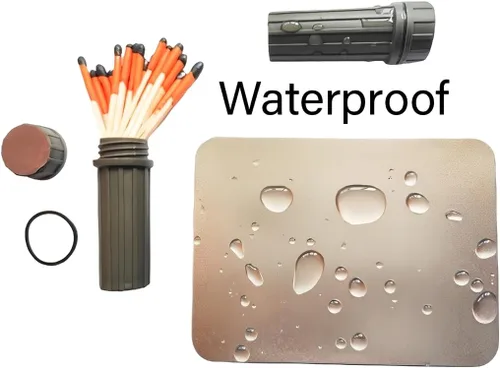Miniatura 9 de Kit de iniciación de fuego, paquetes de afeitado de magnesio 6/8 + 20/40 resistentes al agua y a prueba de viento Ferro Rod Striker - Kit