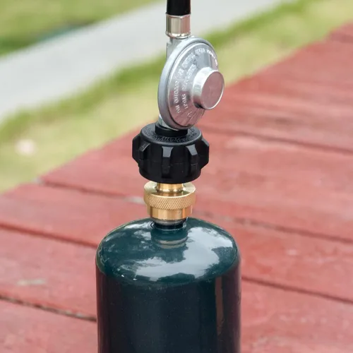 Miniatura 6 de GASPRO Adaptador de tanque de propano de 1 libra, Convertidor de 20 lb a 1 libra, Conecte tanques de propano pequeños cuando se agotaron 20 libras