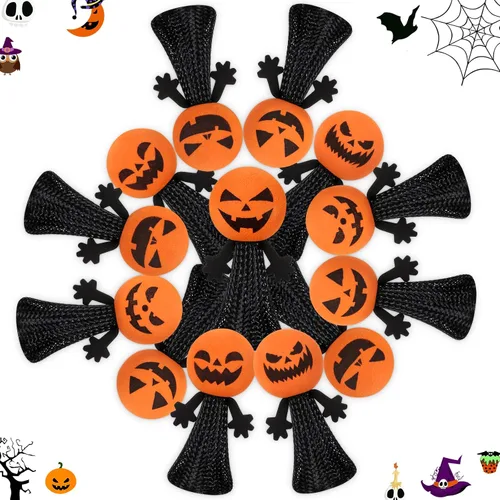 Miniatura 8 de Juguetes de fiesta de Halloween para niños y niñas – 24 piezas de juguete lanzador de primavera para saltar, juguete novedoso y animoso, premios