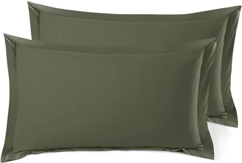 Miniatura 7 de Nestl Juego de 2 fundas tipo sham de almohada suaves - Fundas de almohada de microfibra de doble cepillado - Fundas de almohada de cama premium