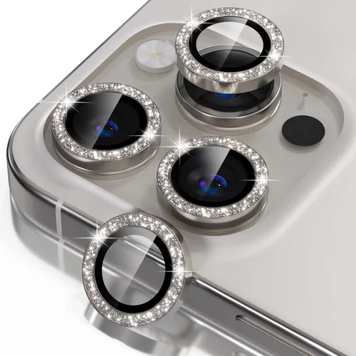 Miniatura 53 de Misea Compatible con iPhone 17 Pro/iPhone 17 Pro Max Protector de Lente de Cámara Brillante, Vidrio Templado 9H Cubierta de Cámara Protector