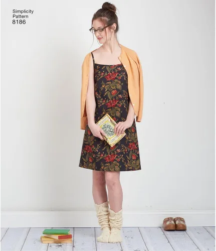 Miniatura 6 de Simplicity 8186 Dottie Angel - Patrón de costura para mujer, tallas D5 (4-12)