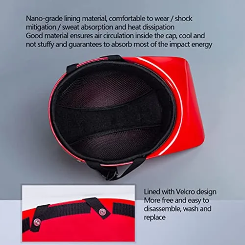 Miniatura 4 de Casco abierto de motocicleta para adultos, aprobado por DOT, estilo alemán, casco pequeño novedoso para ciclomotor, Street Cruiser