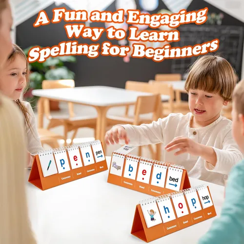 Miniatura 5 de Aizweb Juegos de Palabras CVC, Juegos de Fonética Tarjetas Didácticas para Preescolar Jardín de Infantes Aula, Aprender a Leer, Lectura Manipulativa