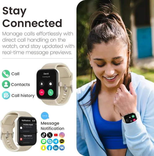 Miniatura 3 de TOZO AMOLED S4 AcuFit One - Reloj inteligente de 1.78 pulgadas, pantalla ultra clara para hombres y mujeres, monitor de actividad física