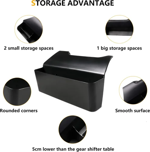 Miniatura 4 de Organizador de consola central compatible con Ford Escape 2020-2025 2021-2025 Ford Bronco Sport Accesorios interiores Bandeja de almacenamiento
