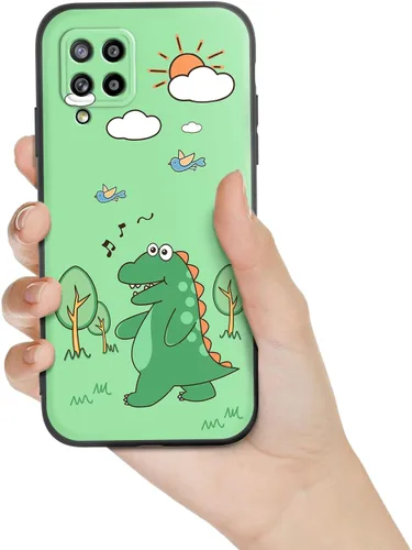 Miniatura 40 de Funda para Galaxy A51 5G (no compatible con la versión A51 4G) con correa de cordón, para niñas y mujeres, diseño lindo de anime, funda de silicona