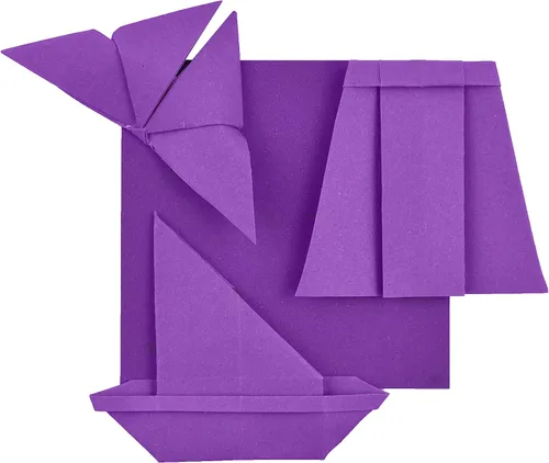Miniatura 4 de 100 Origami de doble cara púrpura oscuro, 3 x 3 pulgadas, papel cuadrado fácil de plegar para plegar, grúas, álbum de recortes (P04)