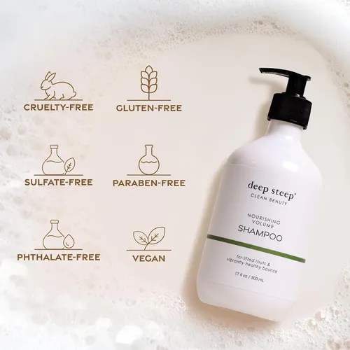 Miniatura 6 de Deep Steep High Shine - Champú de aceite de coco, 17 onzas, champú hidratante con aloe vera, aceite de argán, proteína de arroz y glicerina, sin