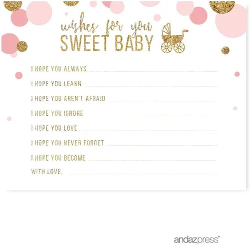 Miniatura 31 de Andaz Press Colección de fiesta de baby shower de niña con purpurina de oro rosa rubor, pancarta colgante con cuerda, Welcome Baby!, 5 pies, 1 juego