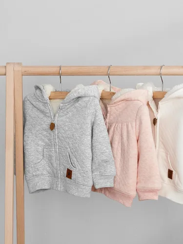 Miniatura 3 de Simple Joys by Carter's Unisex Babies' Hooded Sweater Jacket with Sherpa Lining