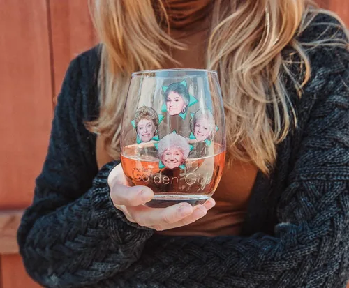 Miniatura 6 de Golden Girls - Copa de vino sin tallo de The Stars Vaso de cóctel para el hogar, juego de utensilios de bar para decoración de cocina, regalos