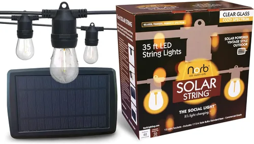 Miniatura 11 de Norb Cadena solar, bombillas LED de repuesto de 1 W CC para luces de cadena alimentadas por energía solar. Espectro relajante acogedor de Norb.