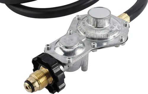 Miniatura 6 de Artilife Manguera reguladora de propano de dos etapas de 10 pies con conexión POL estándar x 3/8 pulgadas hembra para RV, parrilla, generador