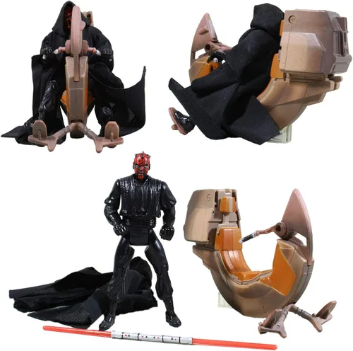 Miniatura 7 de Star Wars Episodio I: La amenaza fantasma, Sith Speeder y Darth Maul figura de acción