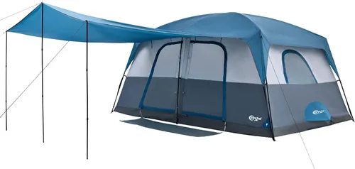 Miniatura 15 de PORTAL Tienda de campaña familiar para 6 8 10 personas con porche, tienda de campaña familiar grande con altura alta, buena ventilación, tienda