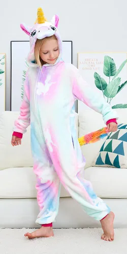 Miniatura 4 de Pijama unisex de unicornio para niños, disfraz de Halloween