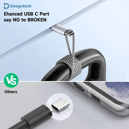Miniatura 7 de Deegotech Cable USB C, cargador tipo C compatible con iPhone 17/16/15, cargador rápido trenzado de nailon largo compatible con Galaxy S24 S23