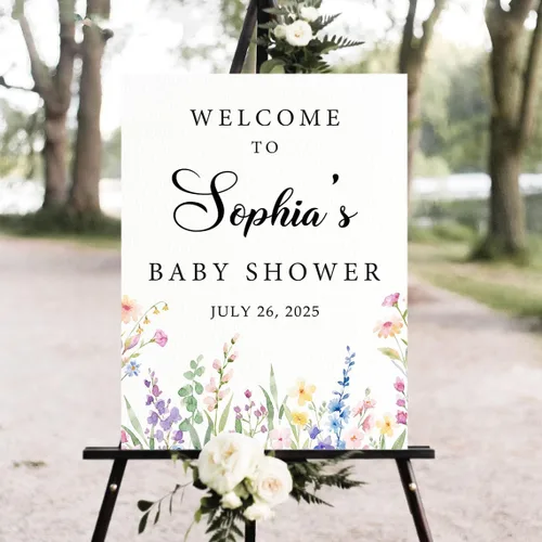 Miniatura 19 de Letrero de bienvenida personalizado para baby shower, 12 x 18, 24 x 18, 24 x 18, 24 x 36 pulgadas