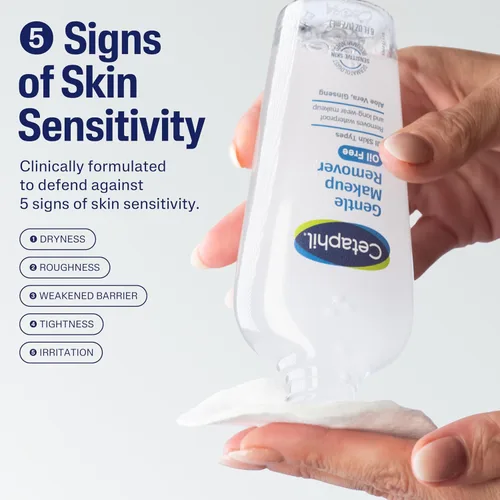 Miniatura 2 de Desmaquillador suave resistente al agua, 6.0 onzas líquidas, de la marca Cetaphil