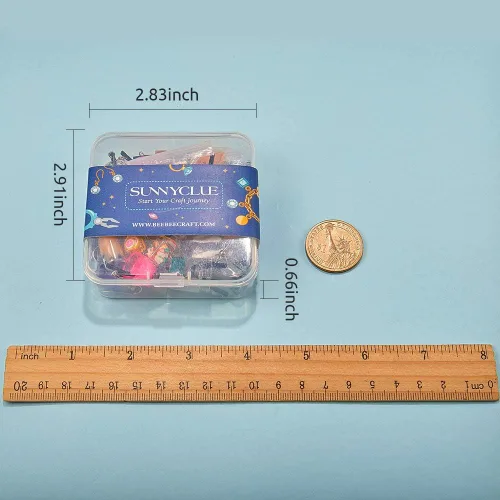 Miniatura 6 de SUNNYCLUE 1 caja DIY 12 pares de aretes Boba Kit de fabricación de aretes de té con leche y perlas, dijes de té con leche, dijes de Boba Mini Té