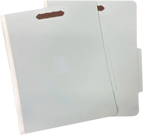 Miniatura 11 de Amazon Basics Carpeta de clasificación - 100% reciclada, 1 divisor, 2" incrustadas, 10 unidades por caja, 12.20 x 10.61 pulgadas (carta), azul claro