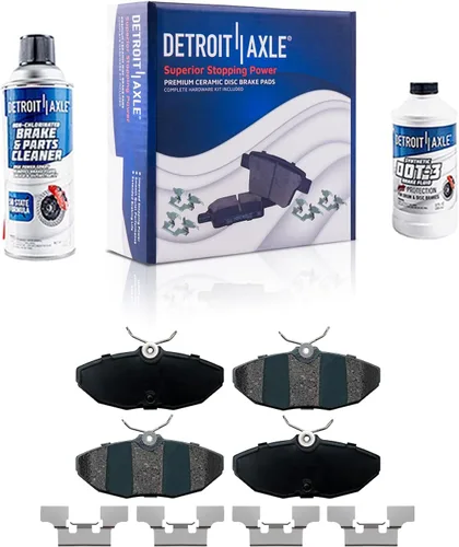 Miniatura 17 de Detroit Axle - Pastillas de freno traseras para Honda Odyssey 2011-2017 Pilot 2007-2013 MDX 2010-2013 ZDX 2010-2013 Pastillas de freno de cerámica