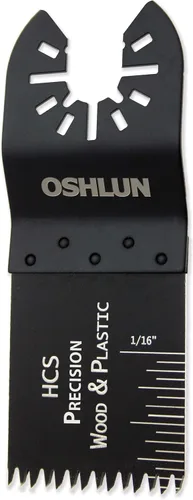 Miniatura 2 de Oshlun MMC-1003 1-1/3-Inch Precision Japan HCS Oscillating Tool Blade with Quick-Fit Arbor for Standard and Quick Change Tools, 3-Pack