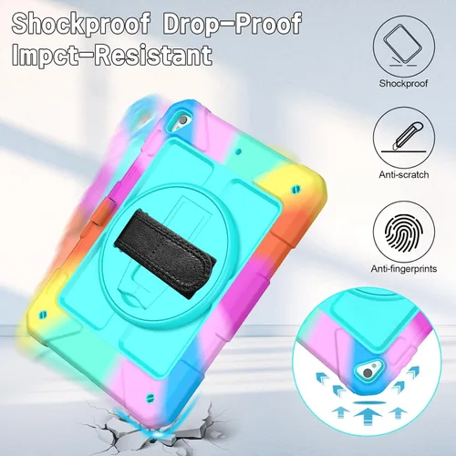 Miniatura 7 de LTROP Funda Protectora para iPad de 6ª/5ª Generación y iPad Air 2, Funda para iPad de 9.7 Pulgadas con Correa para el Hombro, Soporte