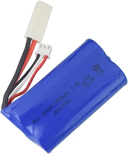 Miniatura 3 de sea jump Batería de litio de 2 piezas de 7.4 V 1500 mAh con cargador 2 en 1 para Feilun FT009 UDI009 DUI902 UDI002 AA102 RC barco de alta velocidad
