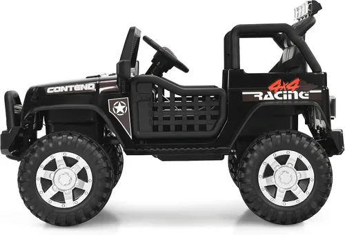 Miniatura 9 de Costzon - Camioneta de paseo para niños de 2 plazas, vehículo eléctrico con batería de 12 V con control remoto, 2 velocidades, suspensión