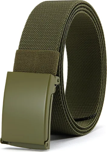 Miniatura 16 de DOOPAI Cinturón de lona con tela elástica, ajuste elástico, hebilla militar superior - ajustable, cortado a medida