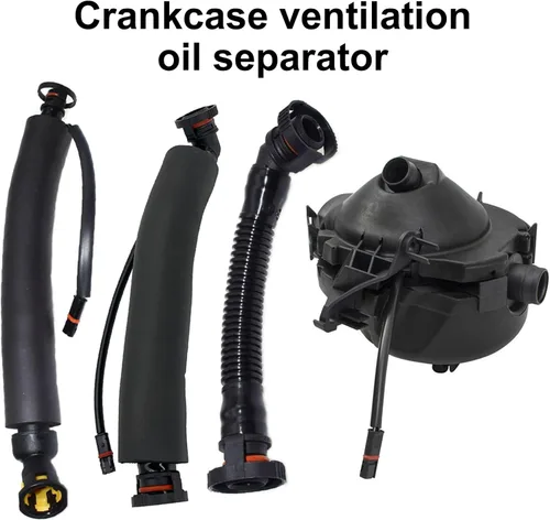 Miniatura 2 de Juego de 4 mangueras de respiración de cárter + separador de aceite para BMW 1 (E87) 2003-2013 3 (E90) 2004-2012 3 Touring (E91) 2004-2012 5 (E60)