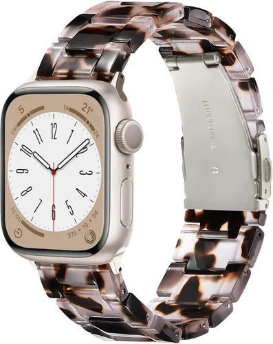 Miniatura 24 de V-MORO - Correas de resina compatibles con Apple Watch Series 11/10/9/8/7 y SE/6/5/4/3/2/1/SE3 de 1.49, 1.57, 1.61, 1.65 pulgadas, correa ligera
