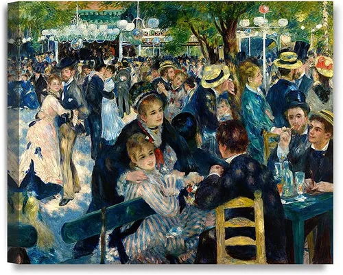 Miniatura 135 de DECORARTS - Bal du Moulin de la Galette, Reproducción de Arte de Pierre Auguste Renoir. Impresiones sobre lienzo en giclée para decoración de pared