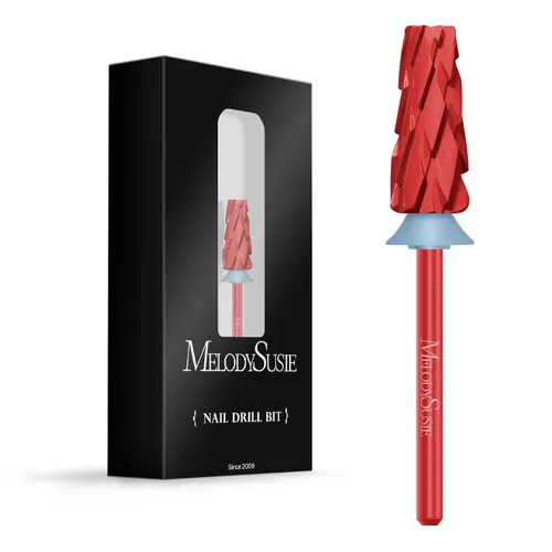Miniatura 21 de MelodySusie Super Cut Edition Brocas para Uñas 5 en 1, Brocas Multifunción de Carburo de Tungsteno de 3/32'', Adecuadas para Manicura Pedicura