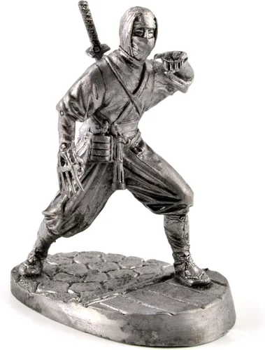 Miniatura 9 de General chino, dinastía Han. Escultura de metal. Colección 2.126 in (escala 1/32) Figura miniatura. Soldados de juguete de lata