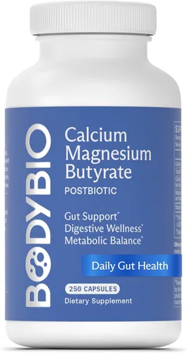 Miniatura 9 de BodyBio Butirato - Postbiótico para la Salud Intestinal, Apoyo Digestivo, Alivio de Hinchazón, Gases y Estreñimiento, Reparación de Intestino
